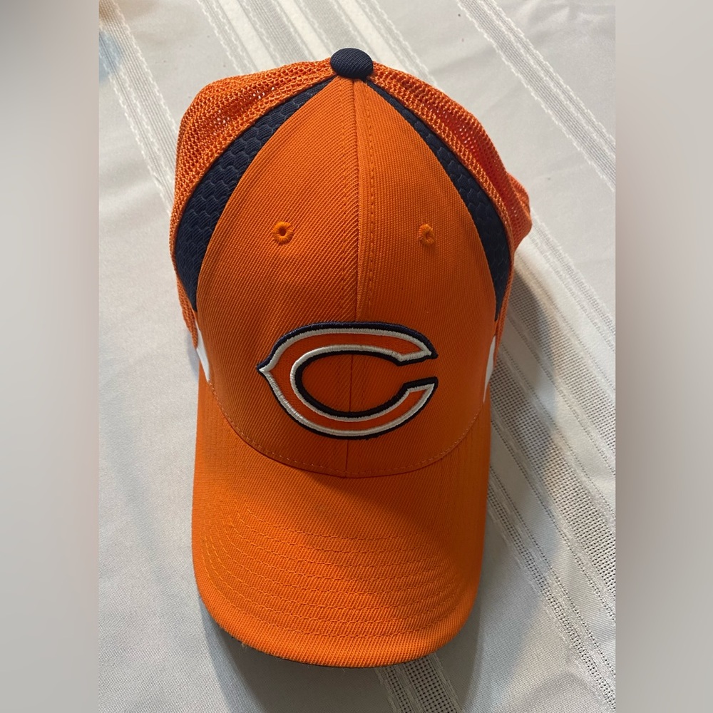 Chicago Bears baseball golf football hat cap NFL L/XL Reebok orange